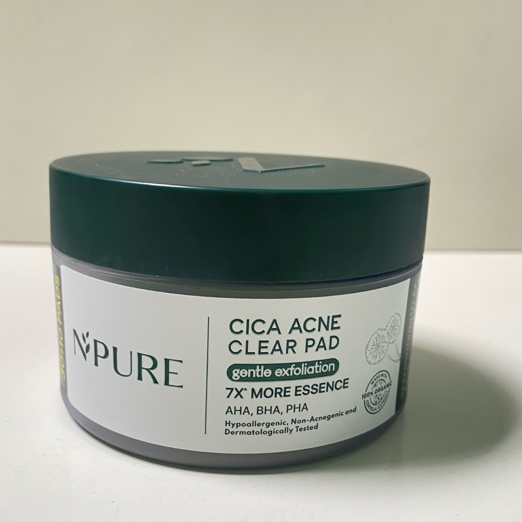 [PRELOVED] NPURE Gentle Exfoliation Pad Acne Clear Pad Cica (40 pads)