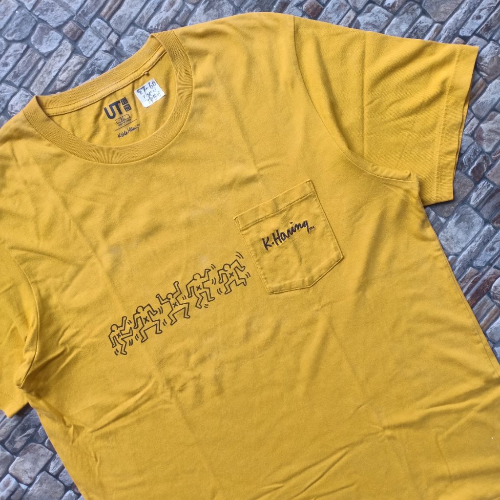 Kaos UNIQLO KEITH HARING original pl, Tshirt Fashion brand UNIQLO