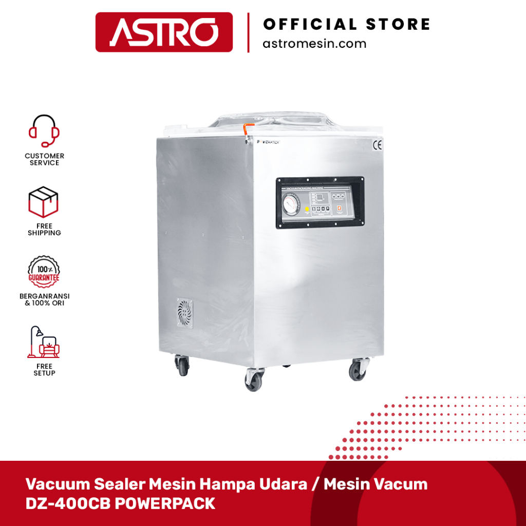 Vacuum Sealer Mesin Hampa Udara / Mesin Vacum DZ-400CB POWERPACK