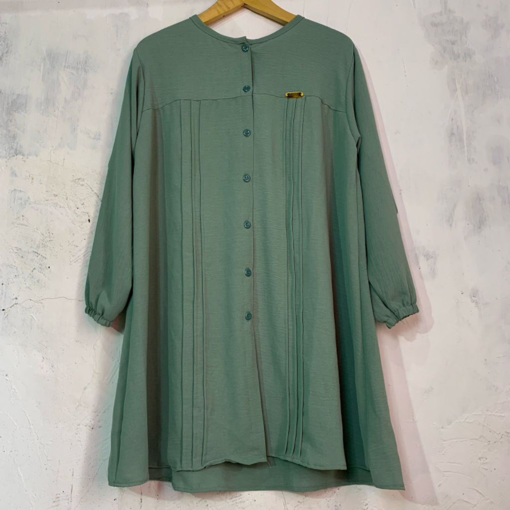 Tunik Terbaru Termurah JUMBO Atasan Wanita Warna Sage