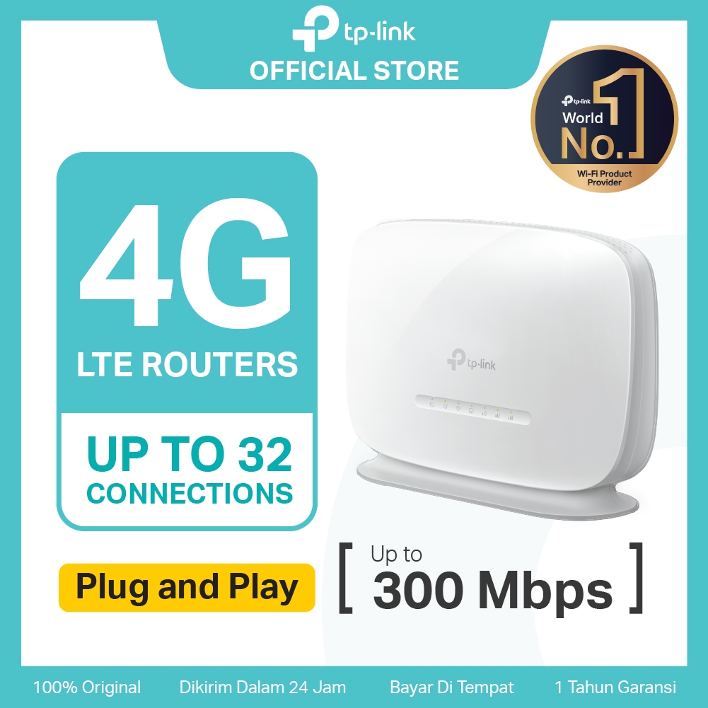 TP-Link TL-MR105 | 4G LTE Modem | WiFi Router 300Mbps | SIM Card |  Unlock All Operator  | Wireless