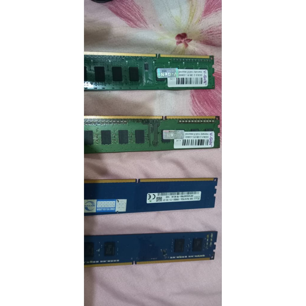 ram 2gb ddr3 team, hyperx, kingston , vgen, hynix, g-skill pc12800 pc10600