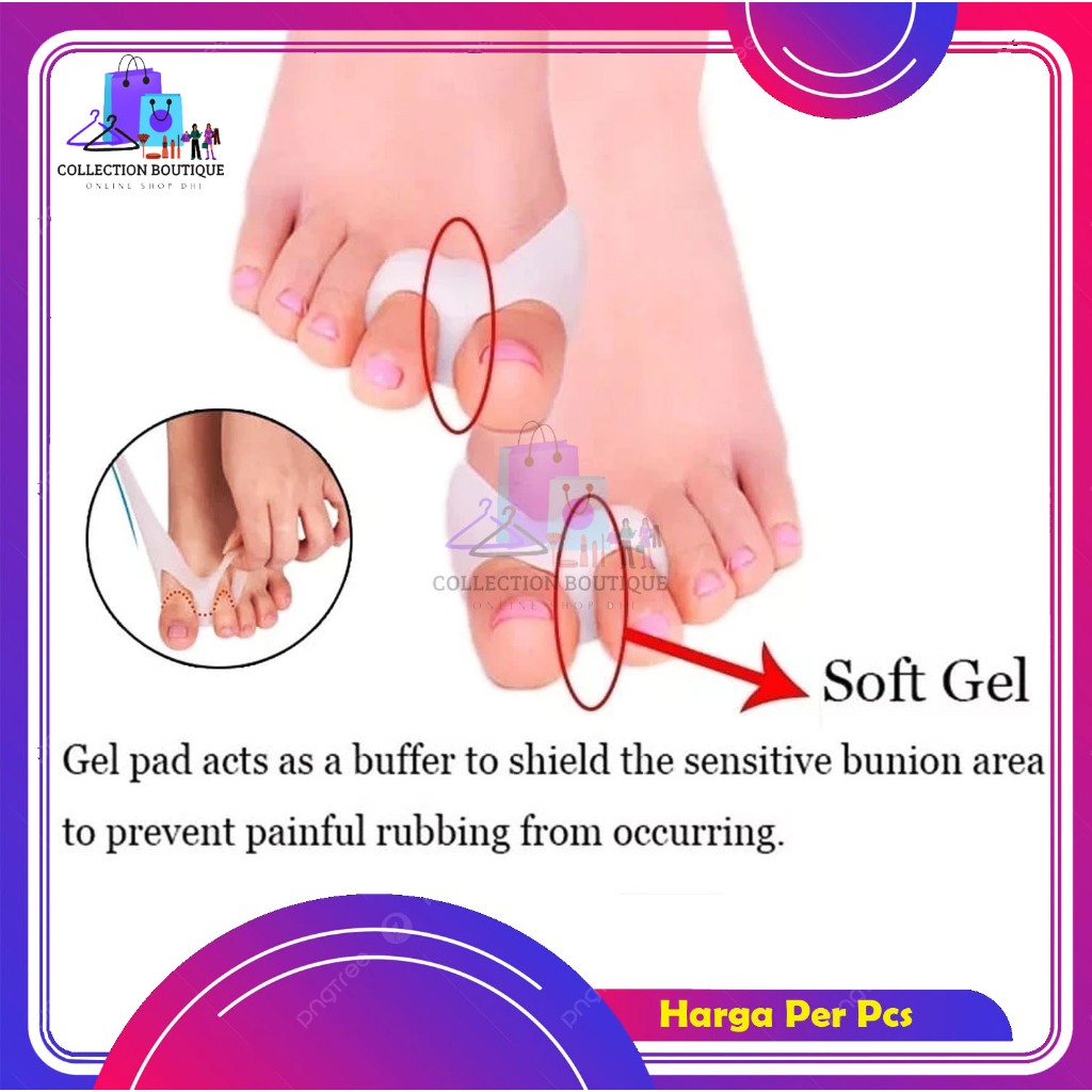 INSOLE SILICON ANTI BUNION GEL JEMPOL KAKI SILIKON KAKI BUNION SP01