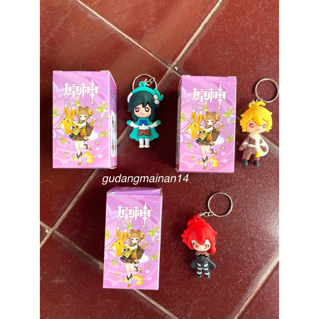 Gantungan Kunci Box Genshin 1Pc Random