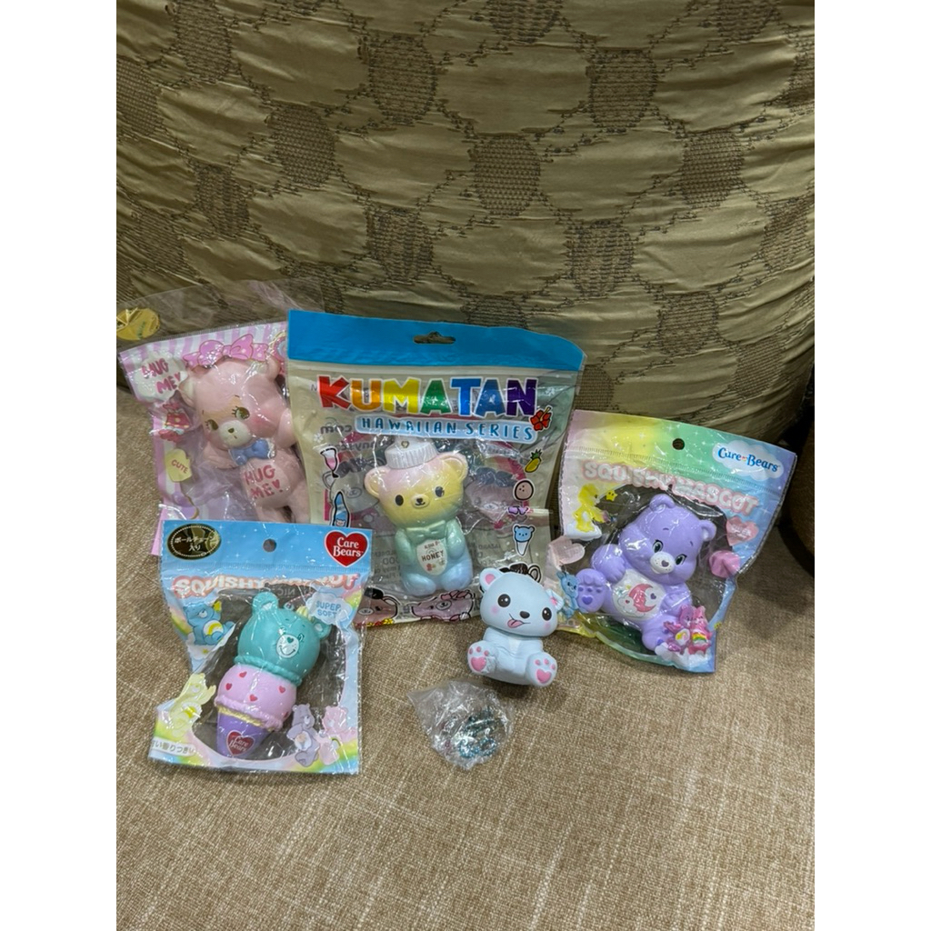 MURAH, BACA DESKRIPSI Preloved Licensed Squishy | Mainan Preloved Squishy (Care Bears & Kumatan)