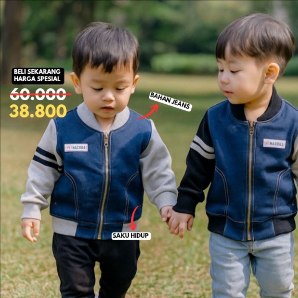  BAJU BAYI LAKI LAKI 6 12 BULAN - JAKET JEANS BAYI - JAKET LEVIS BAYI - BAJU BAYI MURAH LAKI LAKI - 