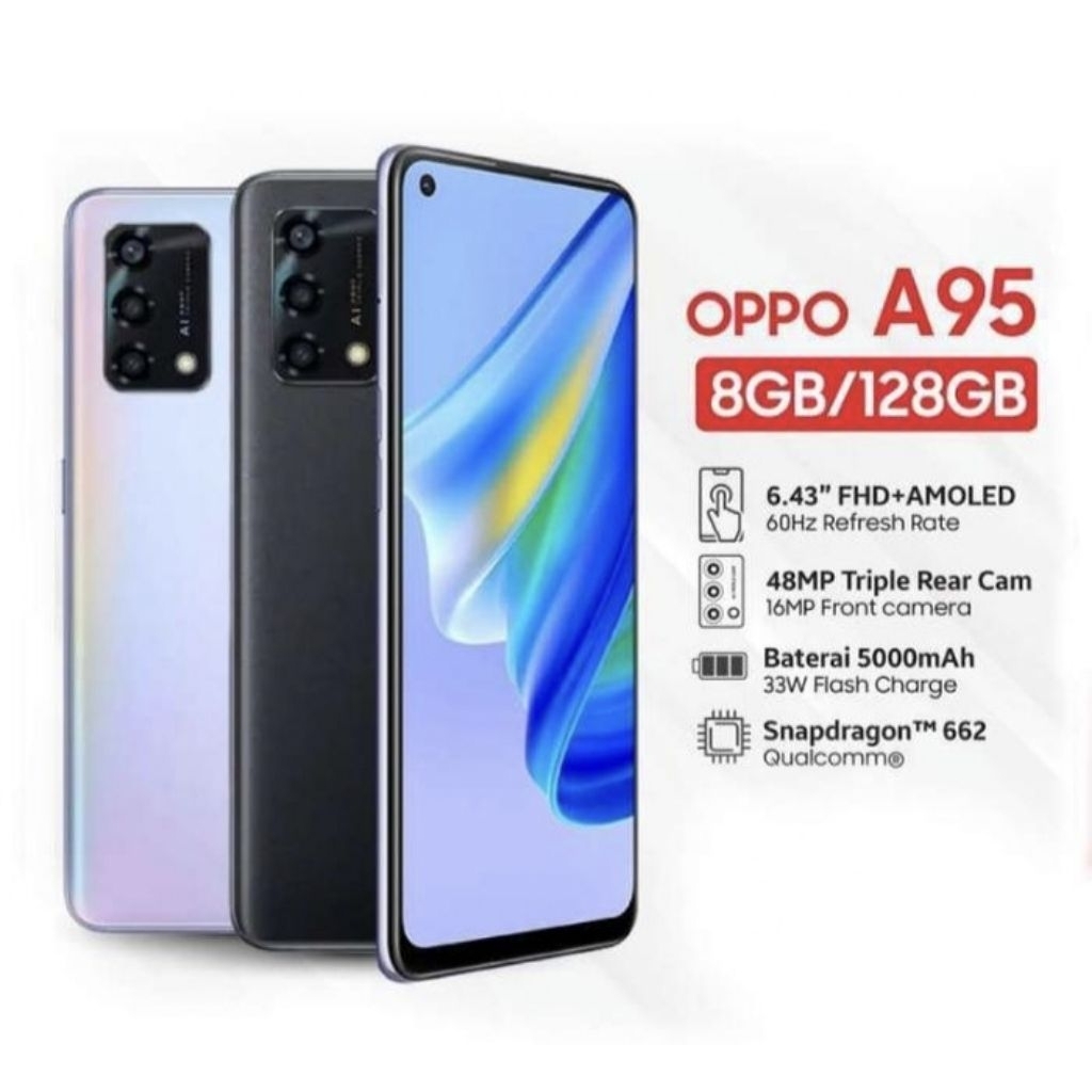 Hp oppo A95 Ram 8/128GB  garansi resmi