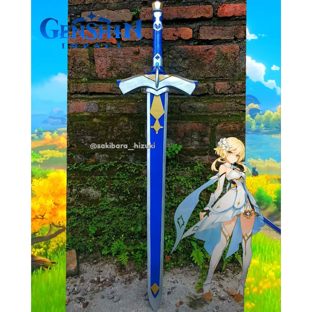 Pedang Silver Sword Genshin Impact Cosplay