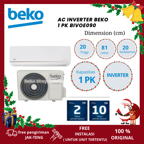 Beko AC 1 PK inverter Model BIVOE090 | Air Conditioner Beko Hemat Listrik