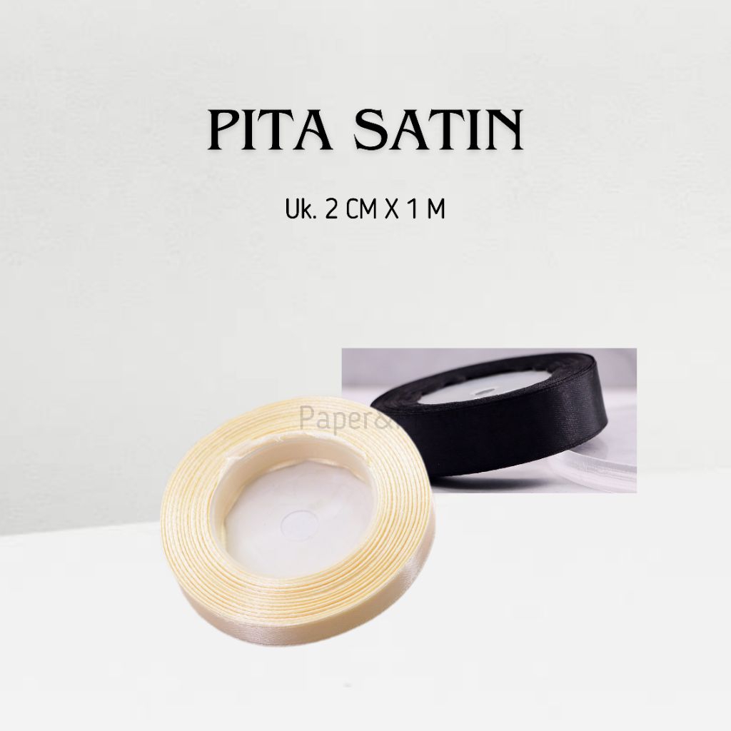 Pita Satin 3/4 inch (2cm) Per Meter