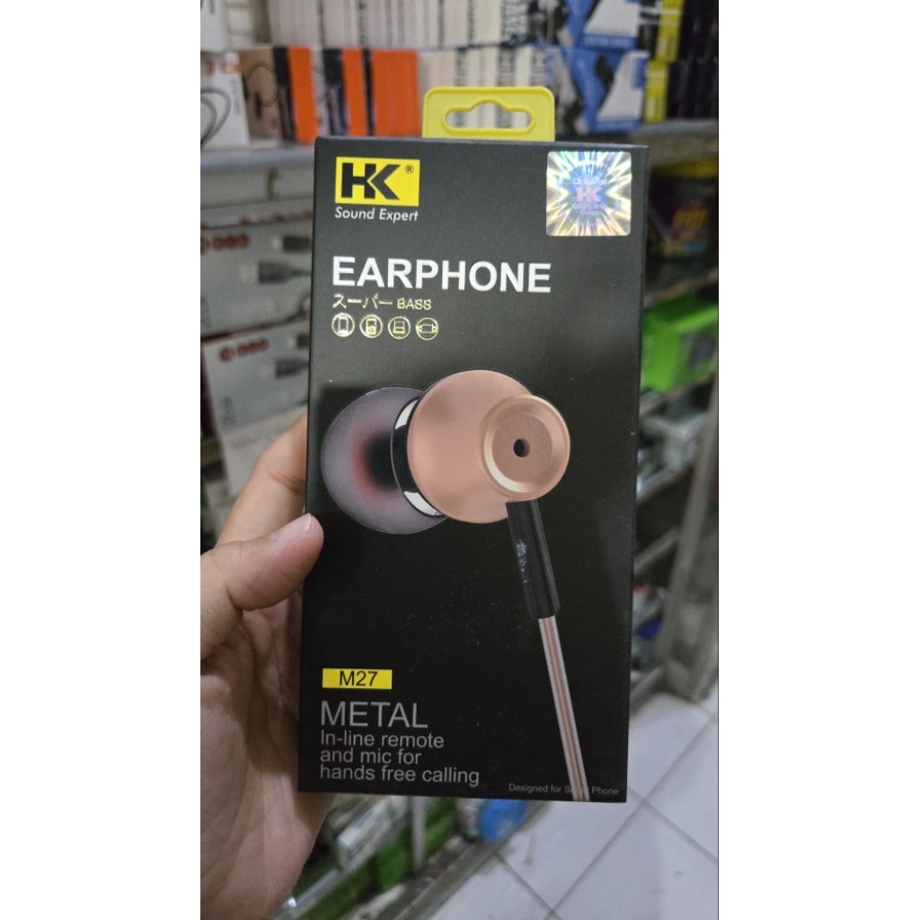 handsfree m27 hk / headset m27 hk