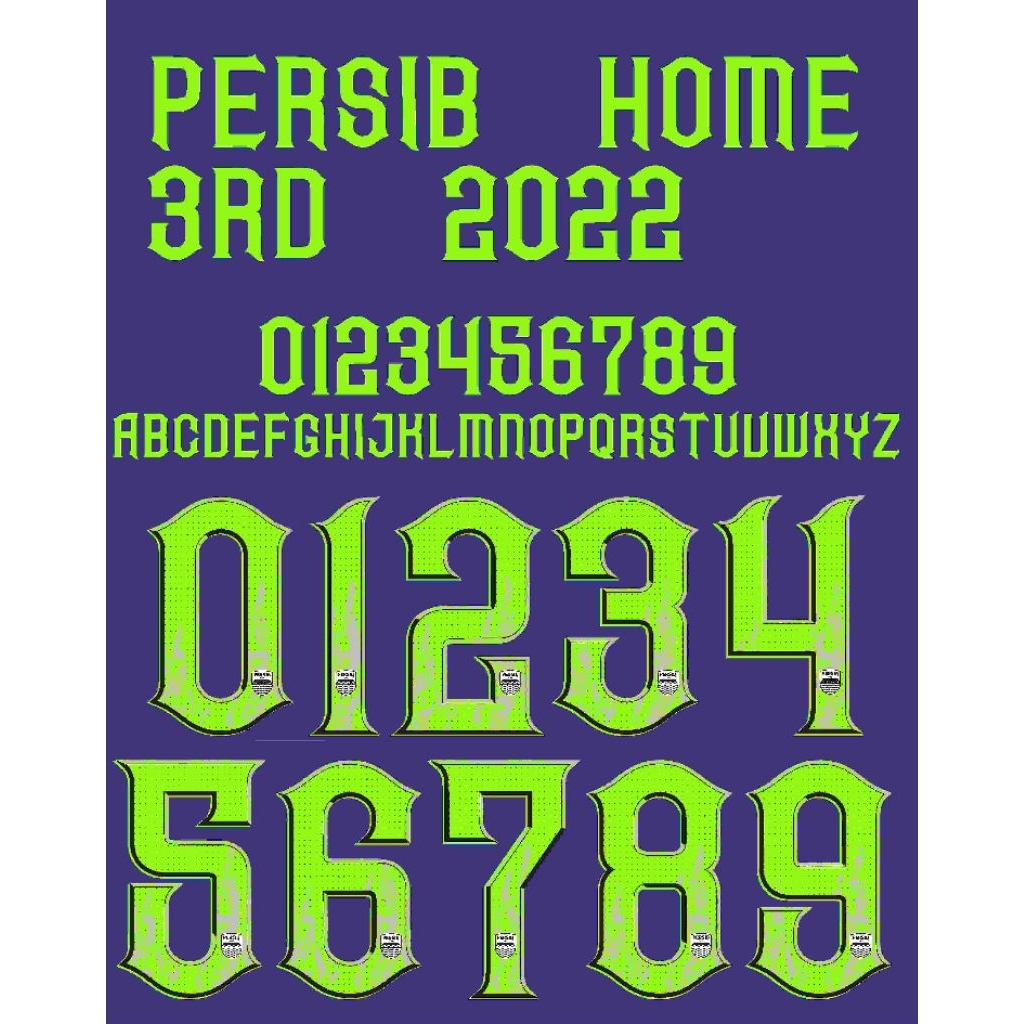 Font Persib Bandung 2022