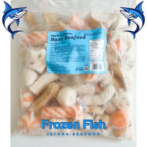 INDOMINA Baso Seafood Mix 1 Kg - Bakso Seafood Mix Frozen - Bakso kiloan