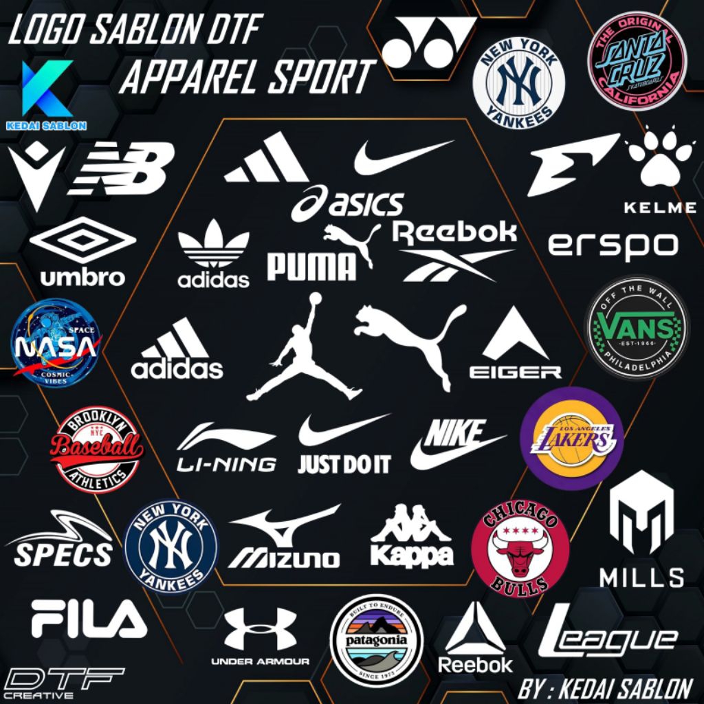 Logo Sablon Apparel Sport Sablon Setrika DTF