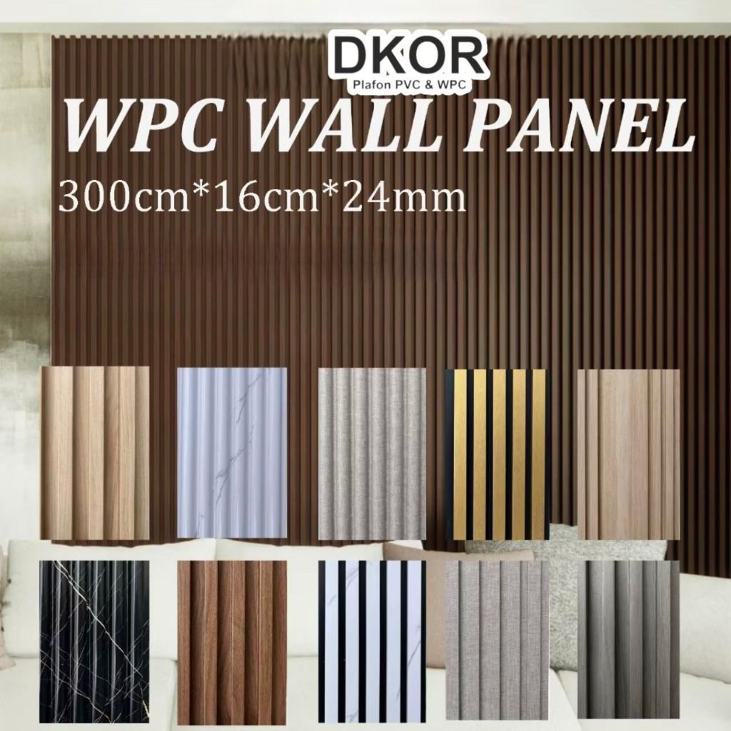 DKOR WPC Seri FG- 3 Meter | Wpc Wall Panel | Wpc Wall Panel | Upvc Wall Panel / Wpc Wood Panel/3d Wo