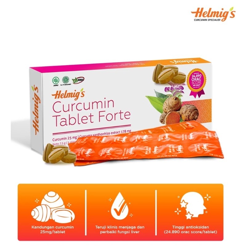 HELMIG'S CURCUMIN TABLET FORTE 25 Mg 30's