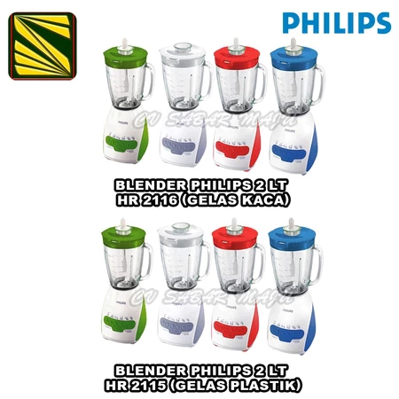 Philips Blender Plastik HR 2115, HR 2116 Gelas Kaca