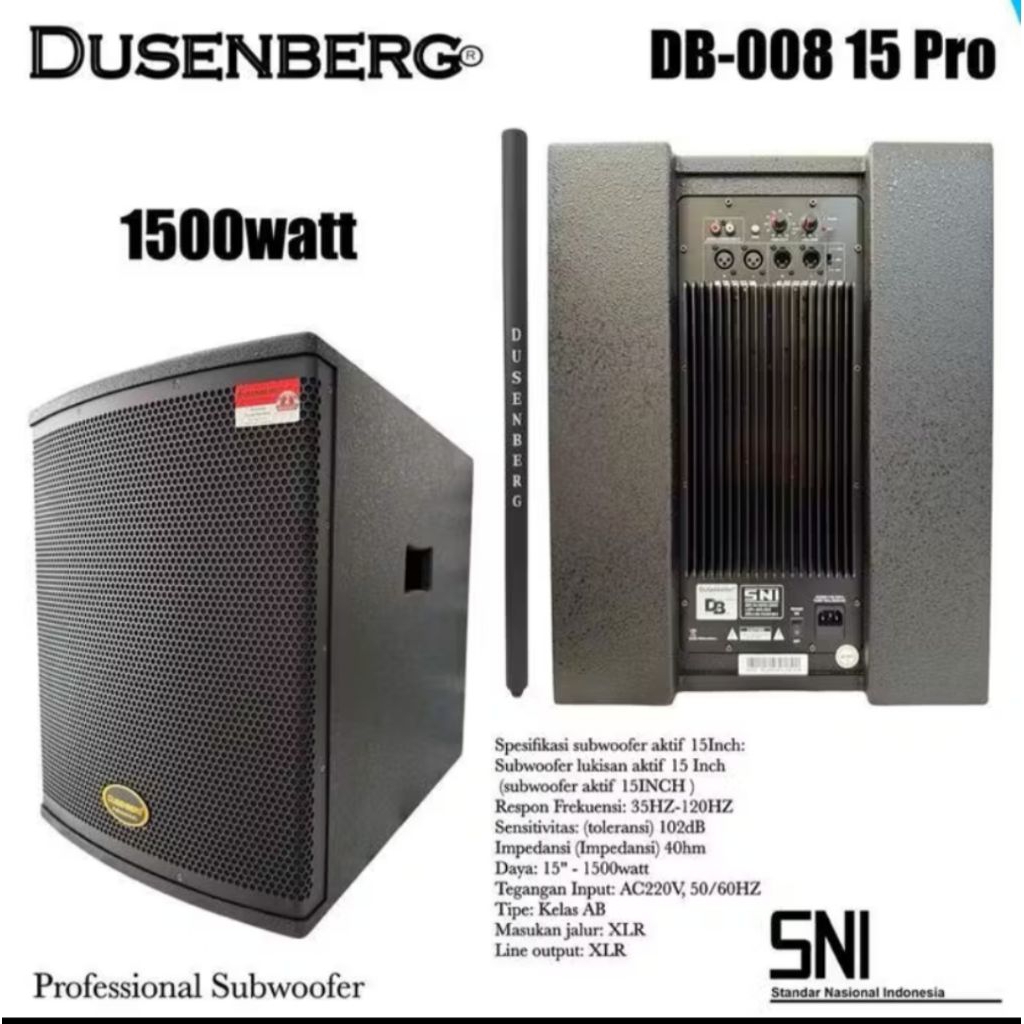 Professional subwoofer bass 15 inch dusenberg DB008 15 inch