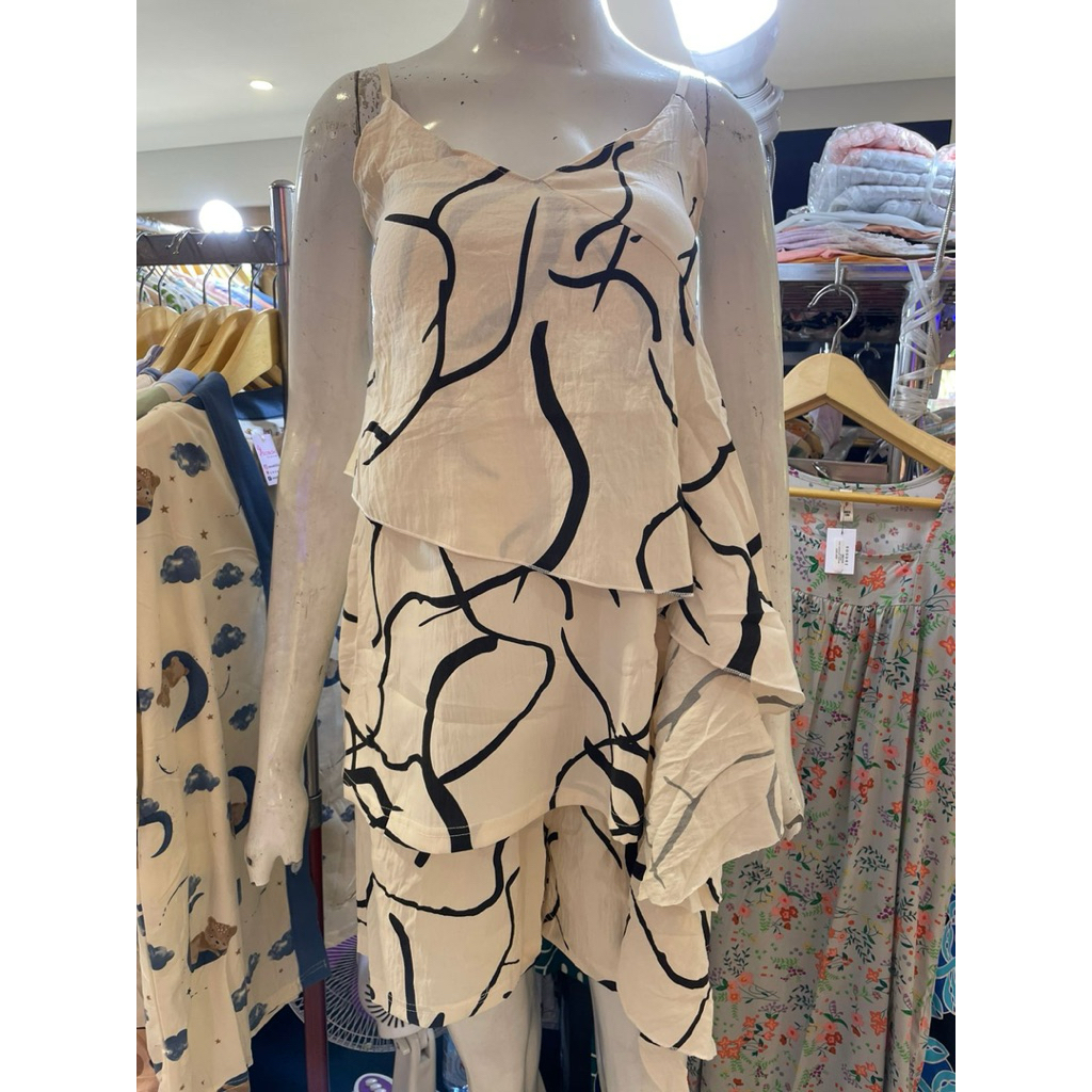 Piyama 3in1 tali pendek dan panjang