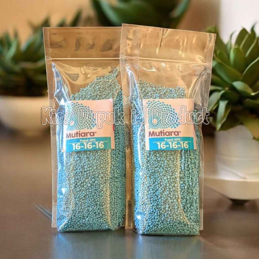 Pupuk Mutiara NPK 16-16-16 Repack 1Kg Original/Pupuk Kimia/Pupuk Tanaman/Pupuk Buah/Pupuk Sintetis.