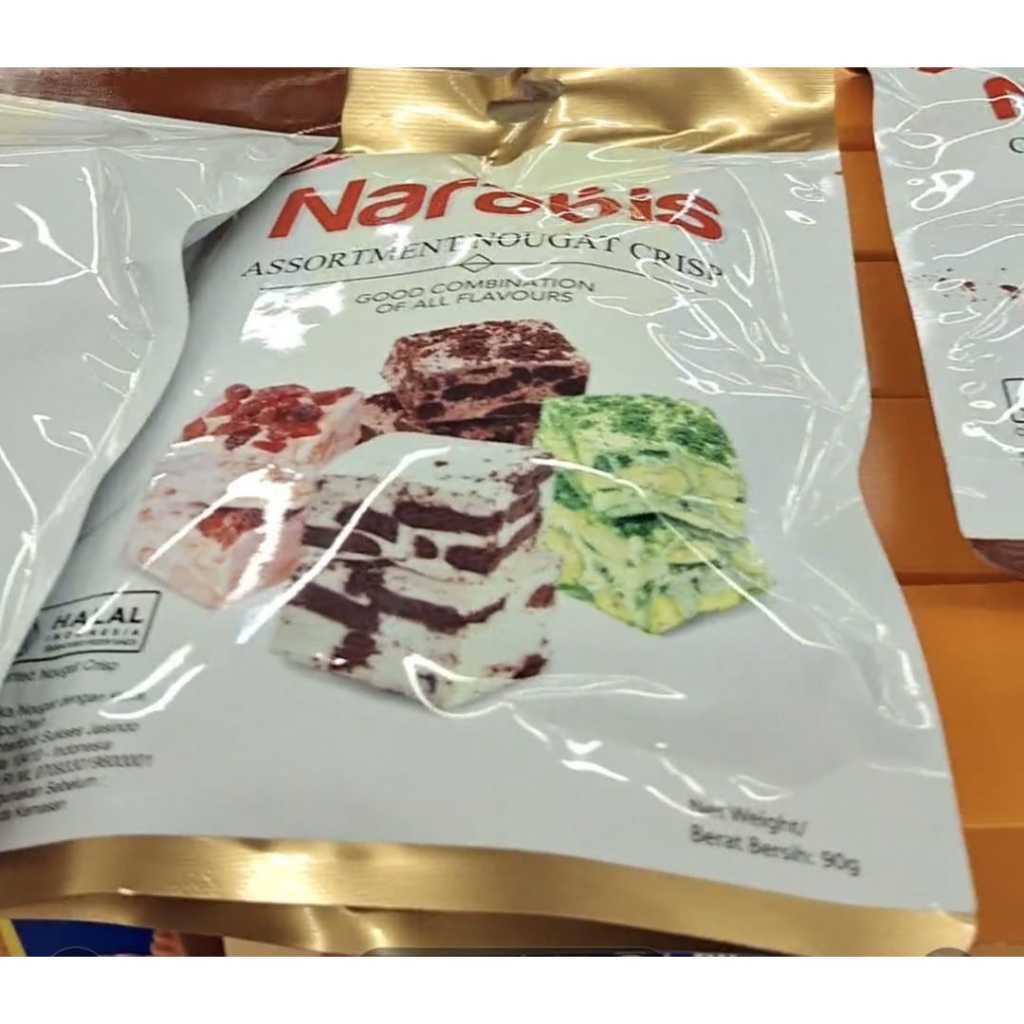 coklat naraya narabis assortment nougat 90 gr
