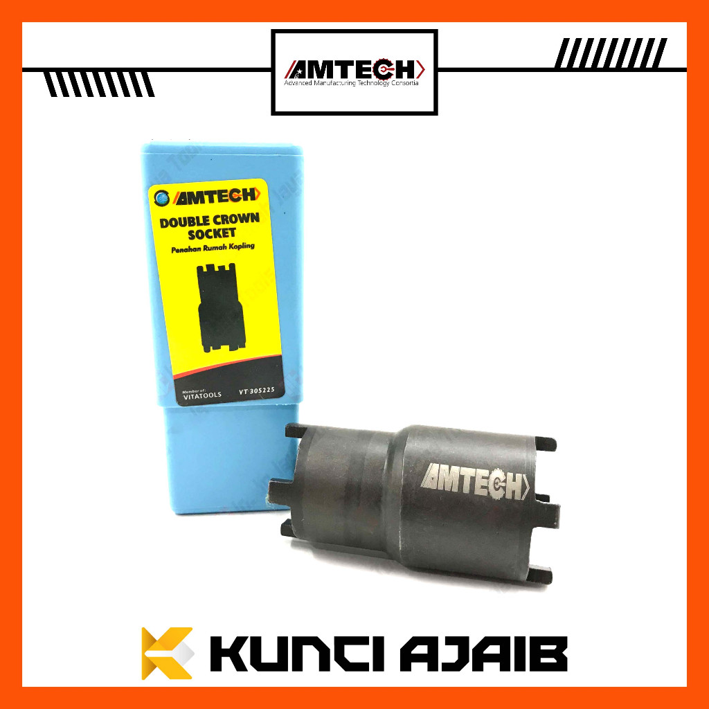 AMTECH Double Crown Socket - Kunci Mahkota Treker Kopling Mur