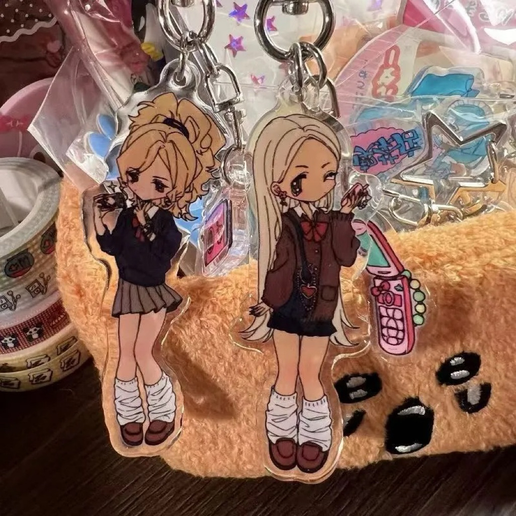 2 set Y2K KEYCHAIN GIRL POPTEEN AESTHETIC PINTEREST CUTE