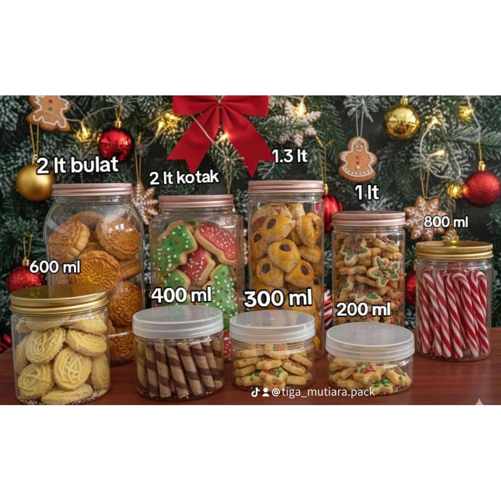 Toples tabung plastik tutup  bening