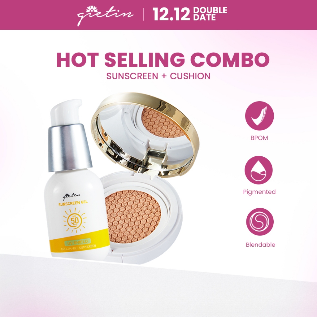 Gietin Hot Selling Combo (Cushion + Sunscreen) Set