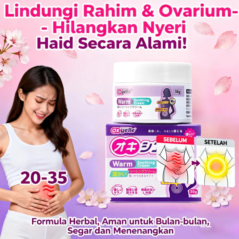 *100%Original*Oxyelle Gel Hangat Wanita Oxyelle Gel Hangat Perut Rileks Oxyelle Gel Hangat Herbal Un