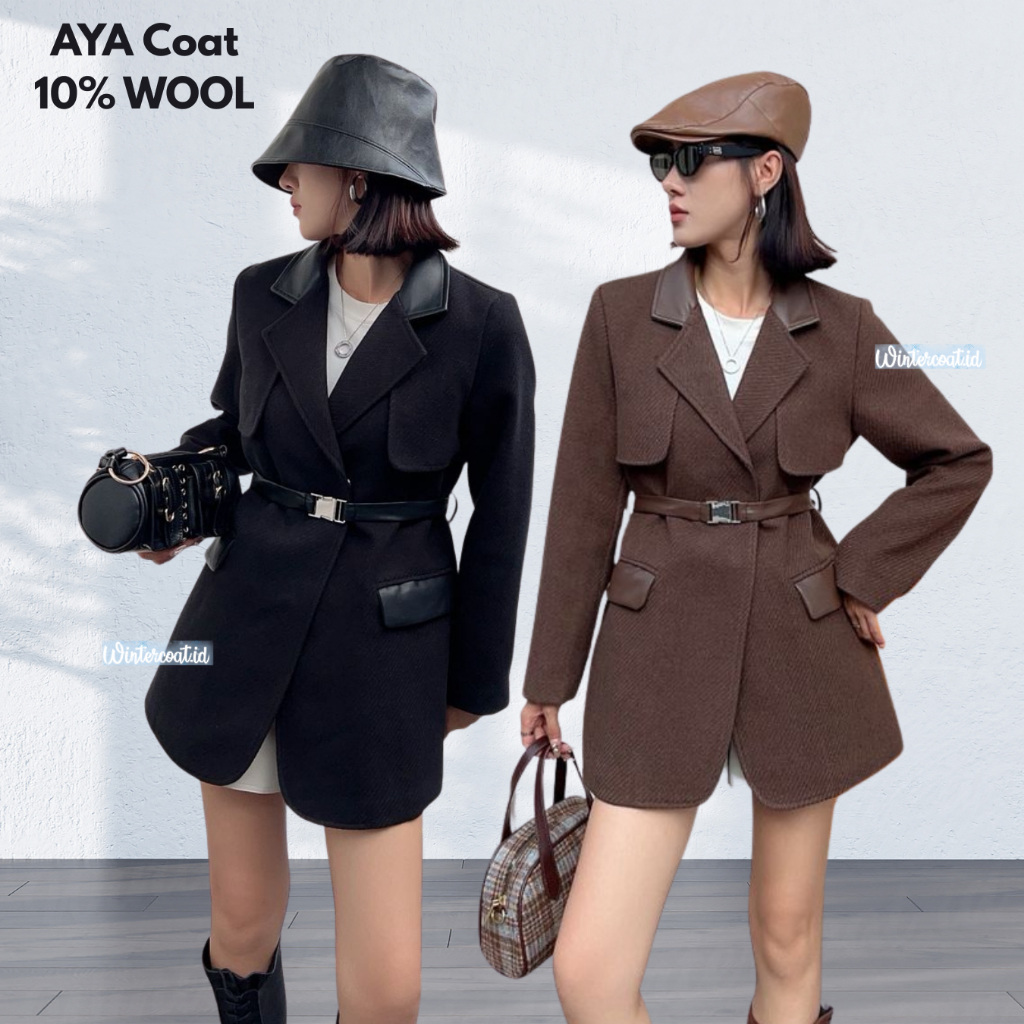 AYA coat premium woman mantel import hangat wanita jaket jacket wanita hangat spring autumn