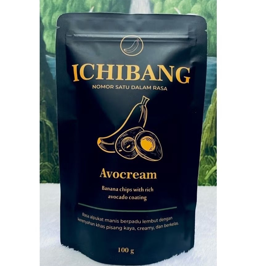 Ichibang - kripik pisang lumer | kripik pisang rasa alpukat | kripik pisang lumer rasa alpukat | kri