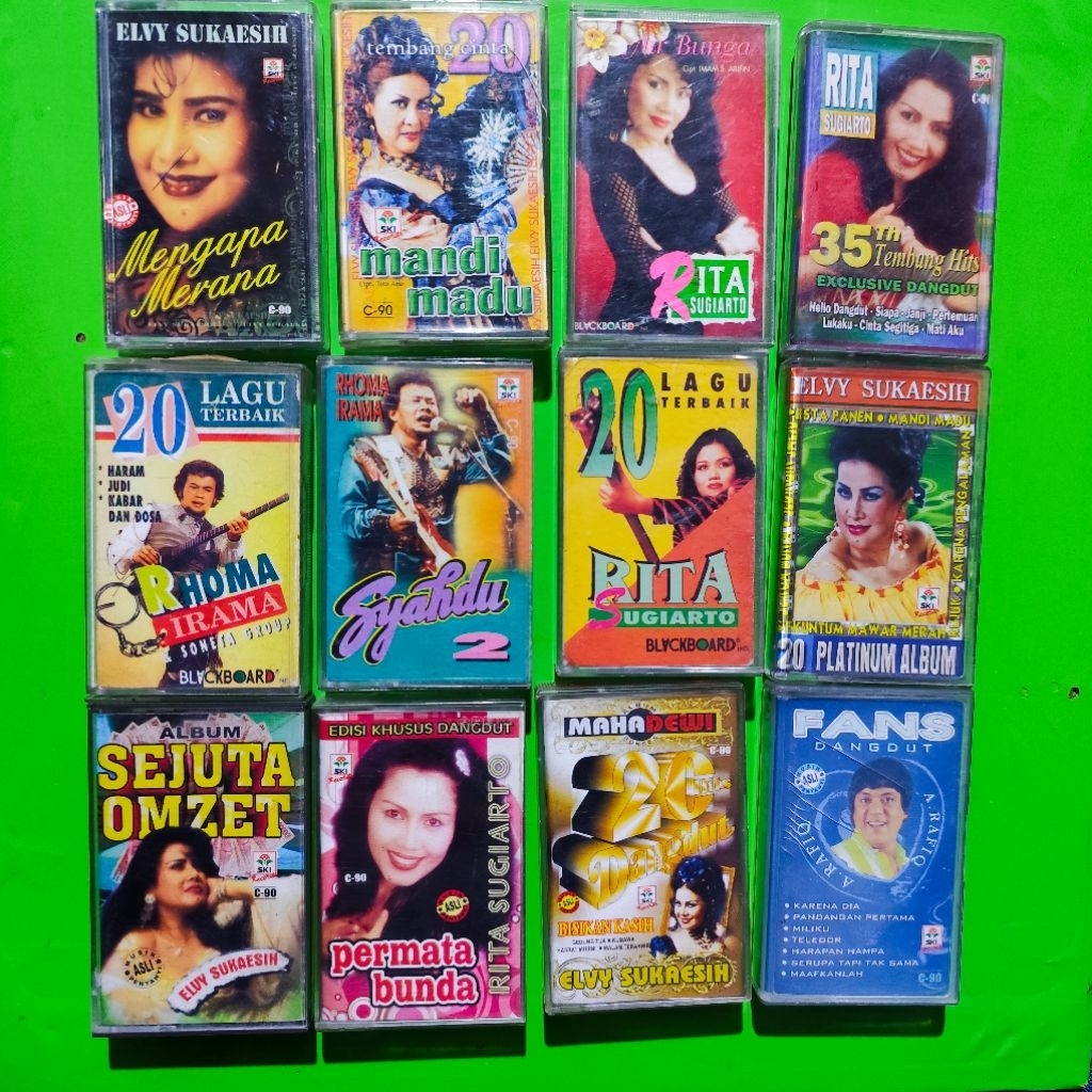 Kaset Original RHOMA IRAMA, RITA SUGIARTO, ELVI SUKAESIH, A. RAFIQ