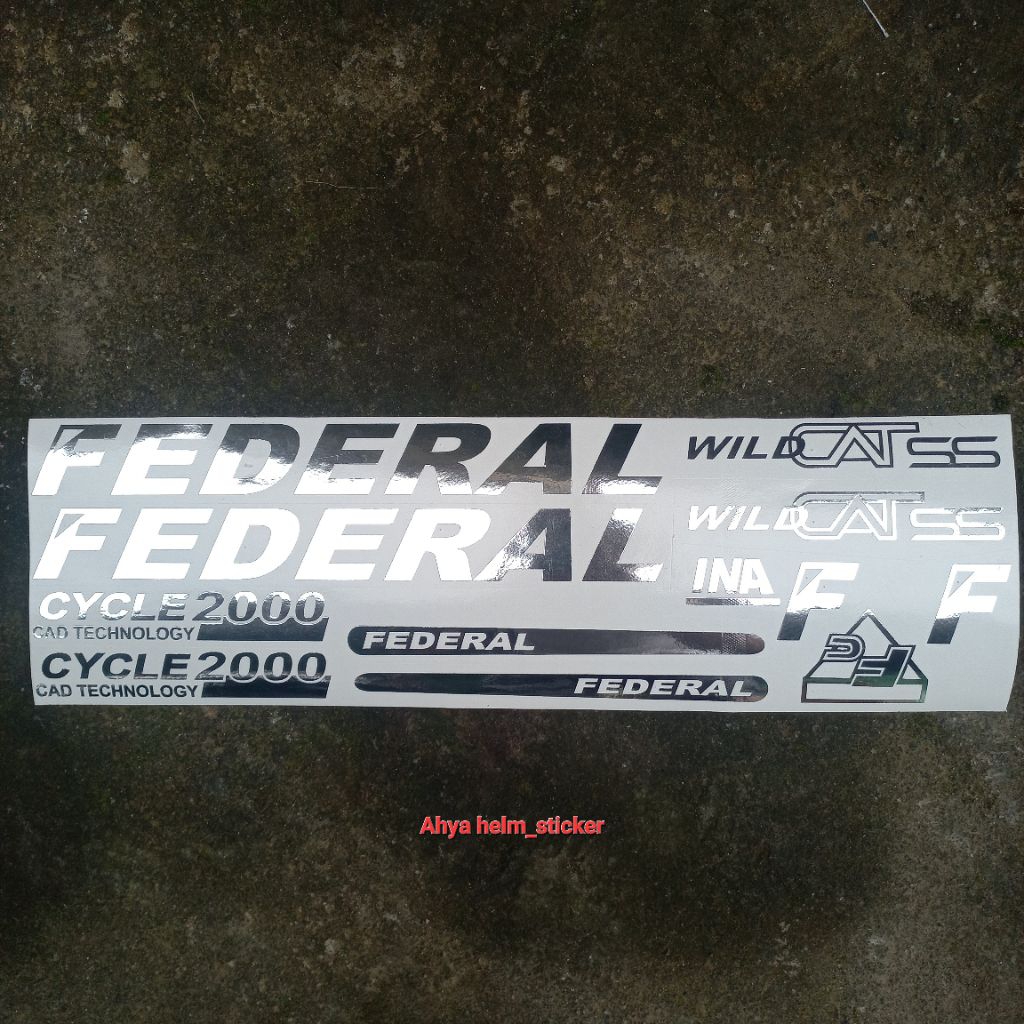 Sticker sepeda FEDERAL FC 2000 WILD CATss cutting