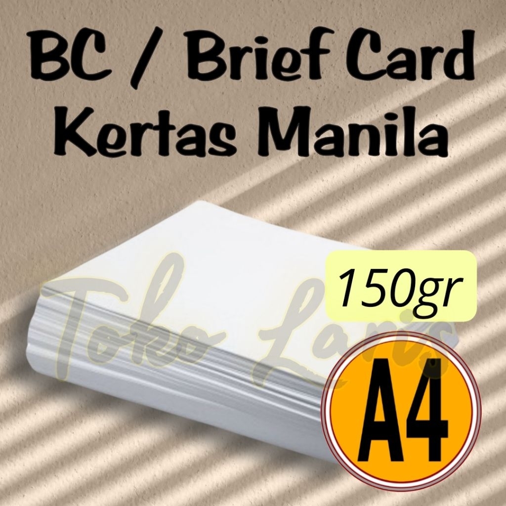 Kertas Cover BC A4 Putih 150gr 100 lembar