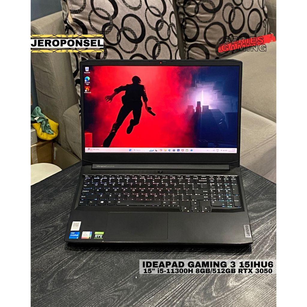 LENOVO IDEAPAD GAMING 3 15IHU6 15" i5-11300H 8GB/512GB RTX 3050 4GB THN 2022