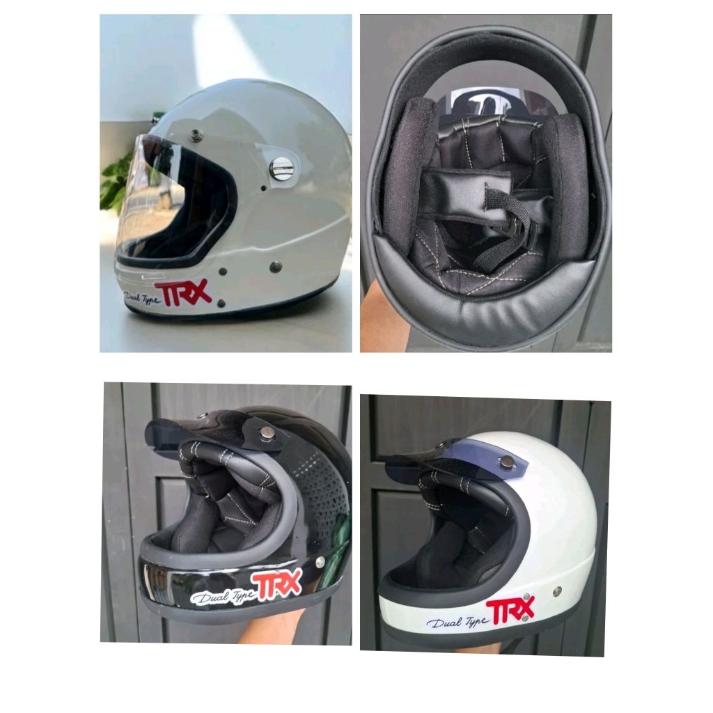 helm full face TRX ori retro klasik
