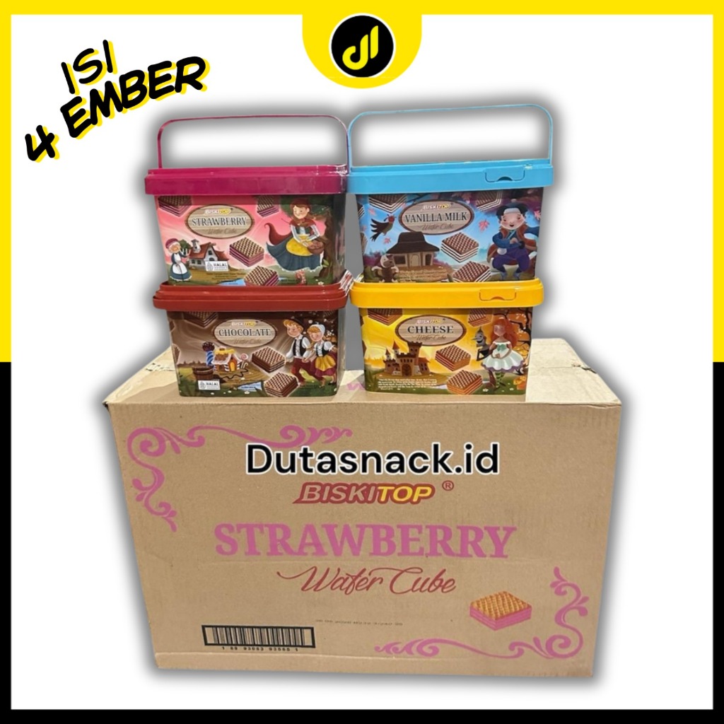 Biskitop Biskitop Wafers Cube Isi 4 ember