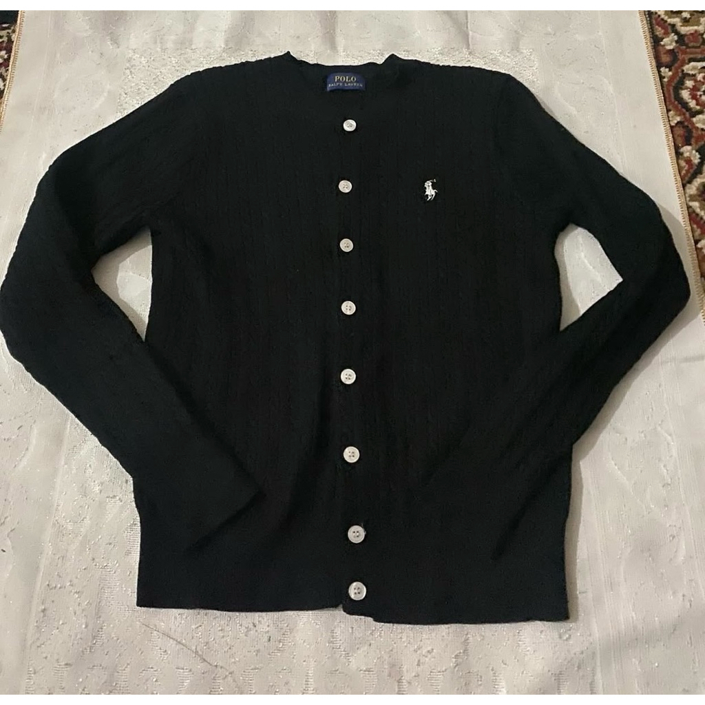 cardigan kepang polo