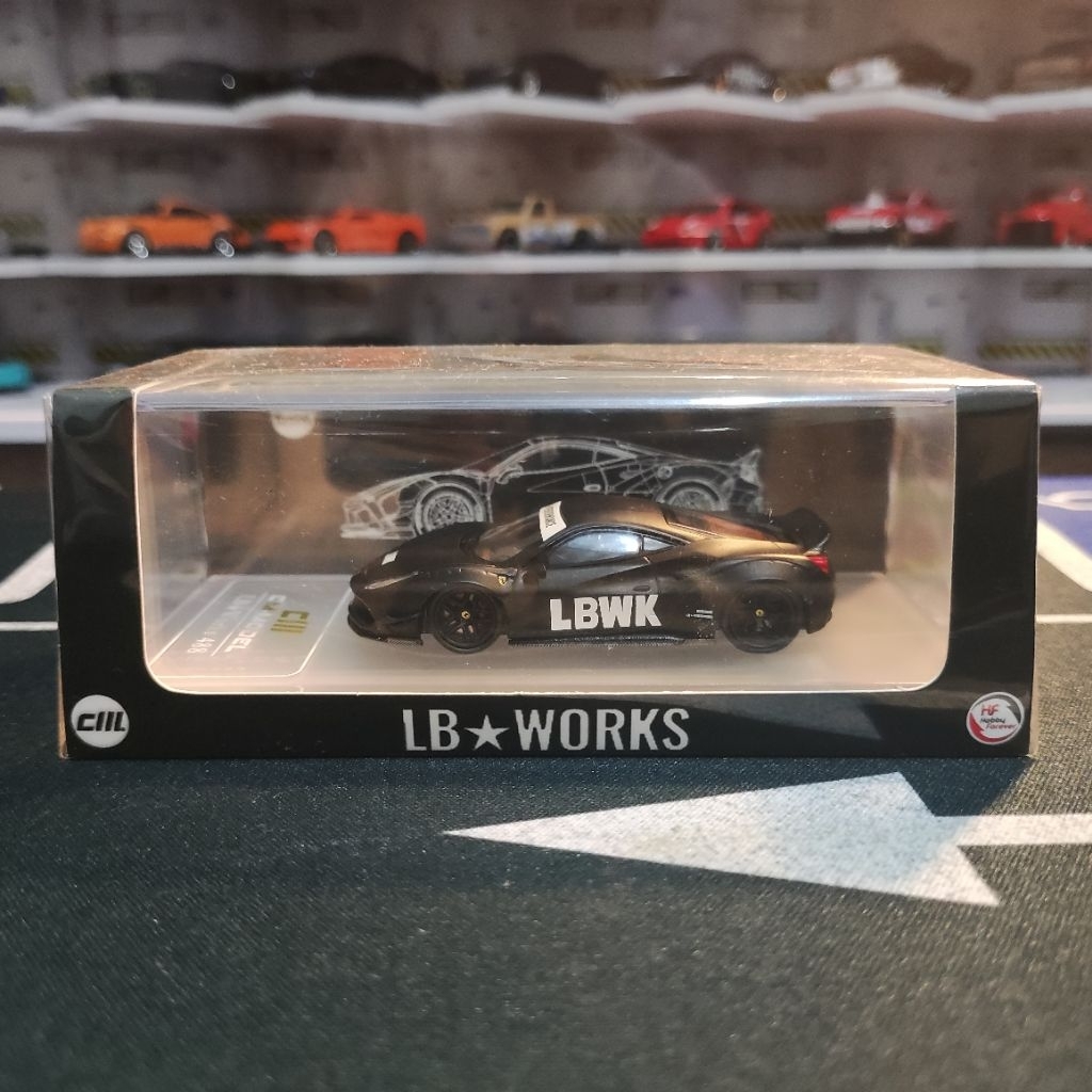 CM Model Ferrari 488 LBWK Black