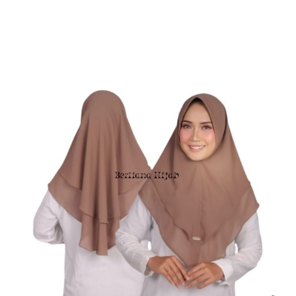 Hijab Khimar mini 2 layer ceruty baby doll
