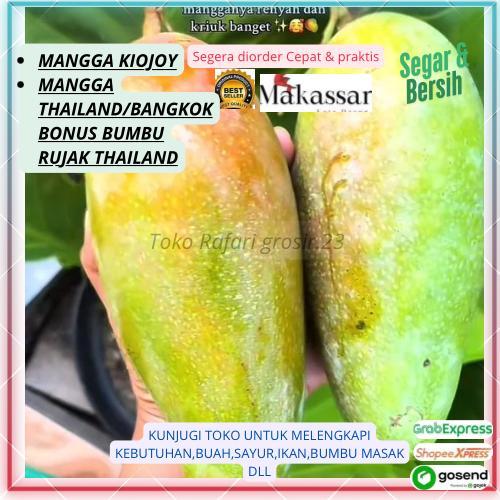 Mangga Thailand Kiojay Muda untuk Rujak–Gurih,Segar & Anti Lembek Mangga Kiojay Rasa Asmanis–Buah Ru