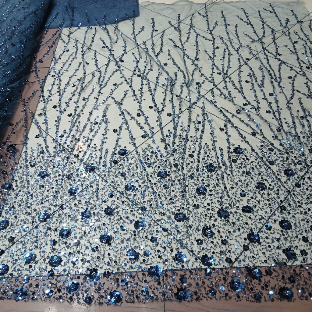 Kain tile payet siquin lucena jepang / Kain tile payet siquin terbaru