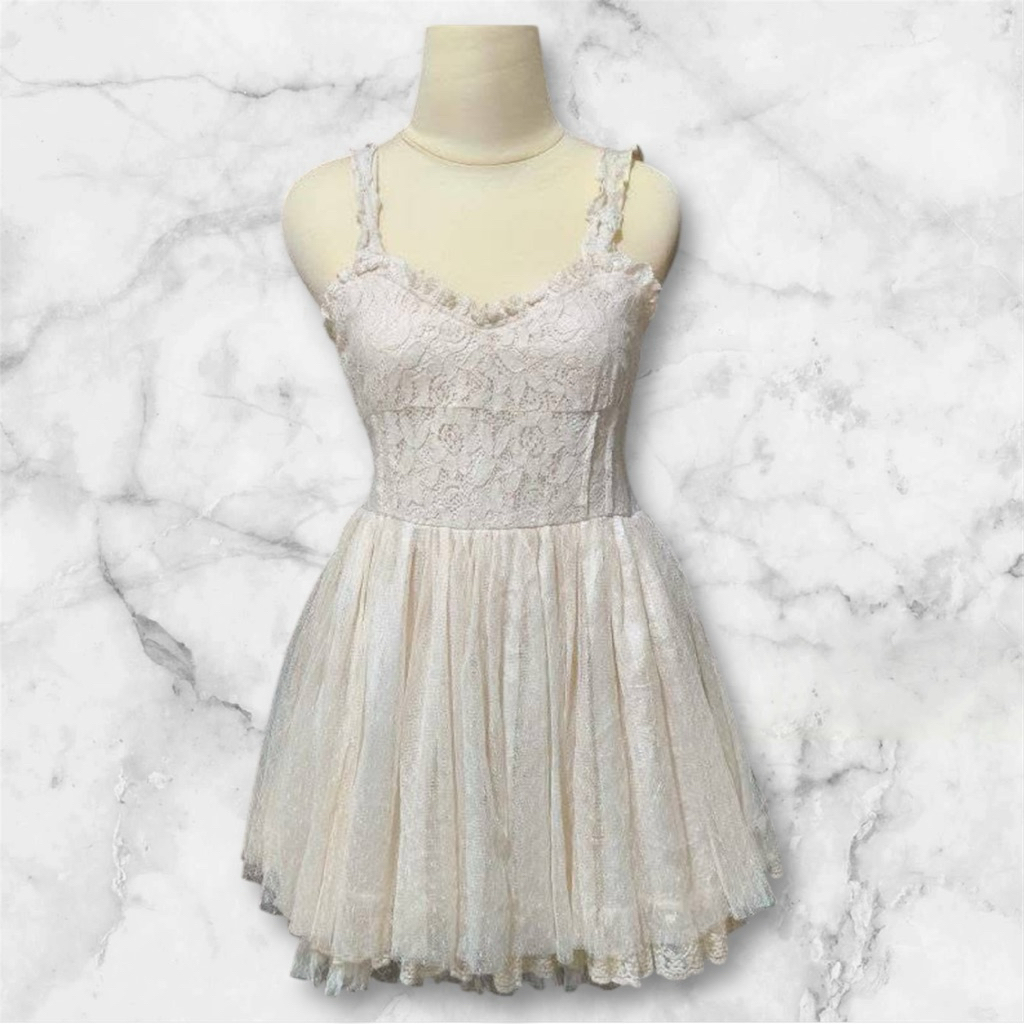 Liz Lisa White Tulle Ballerina Cream Dress Kawaii Himekaji