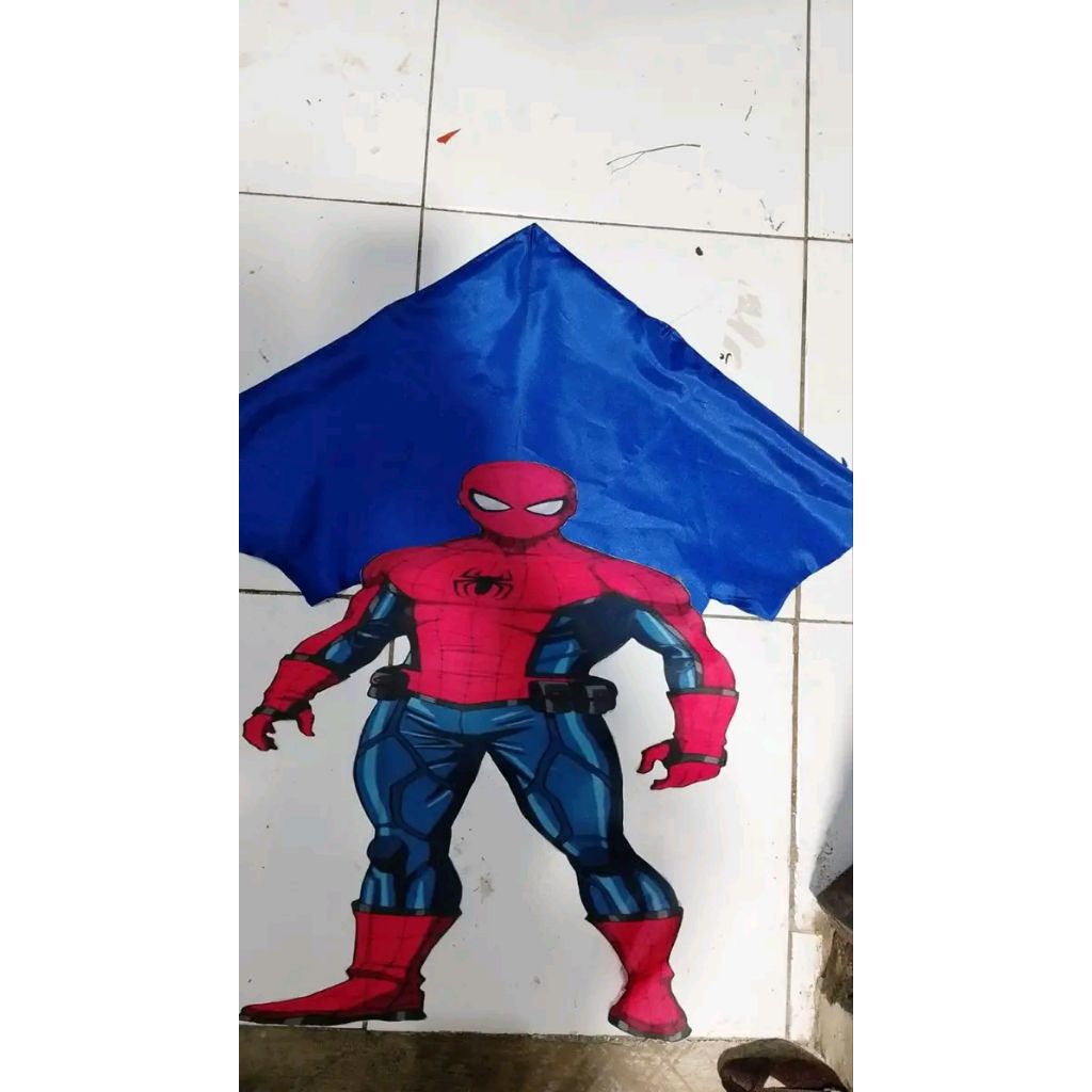 Mainan Layangan Spiderman / Layangan Superhero / Mainan Layangan Anak / Layang Layang Spiderman