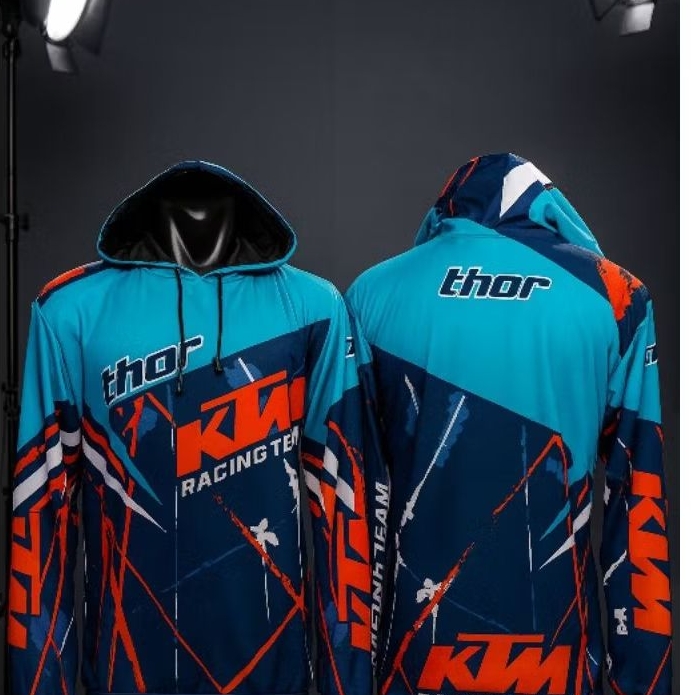 Jersey kaos motocross | Jersey kupluk motocross dewasa | lengan panjang
