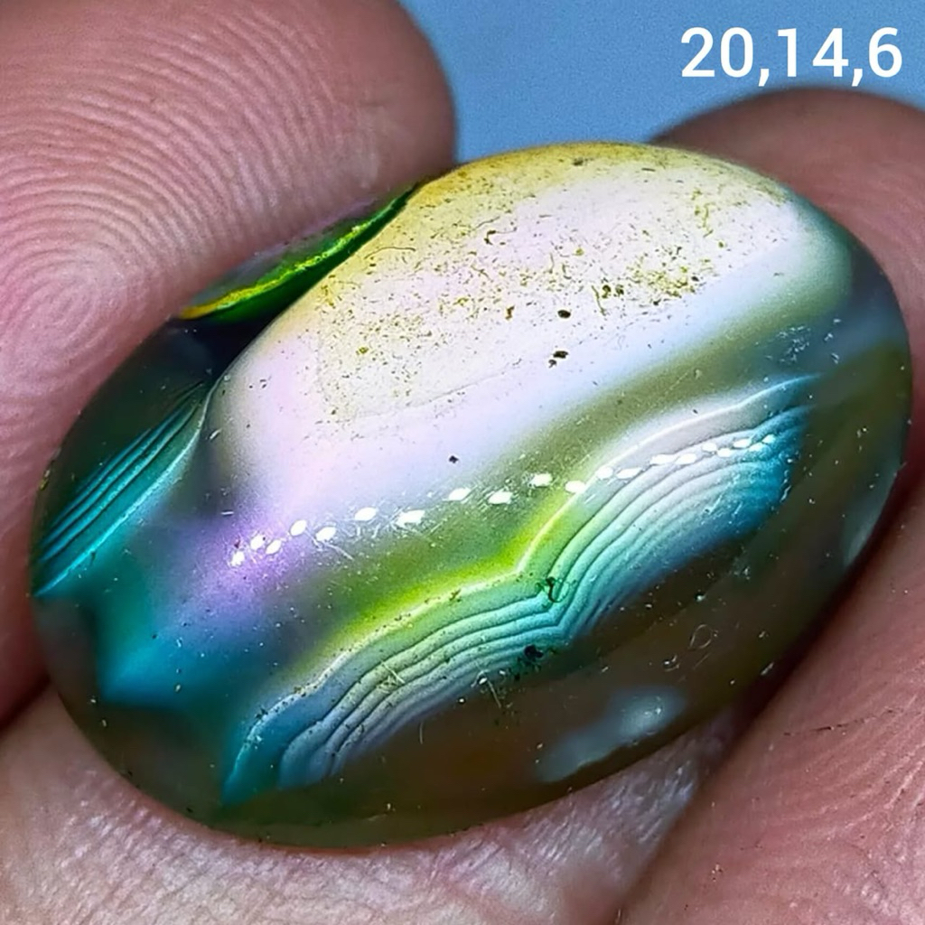 batu akik asli rubah pancawarna antik top hq natural (asli alam)