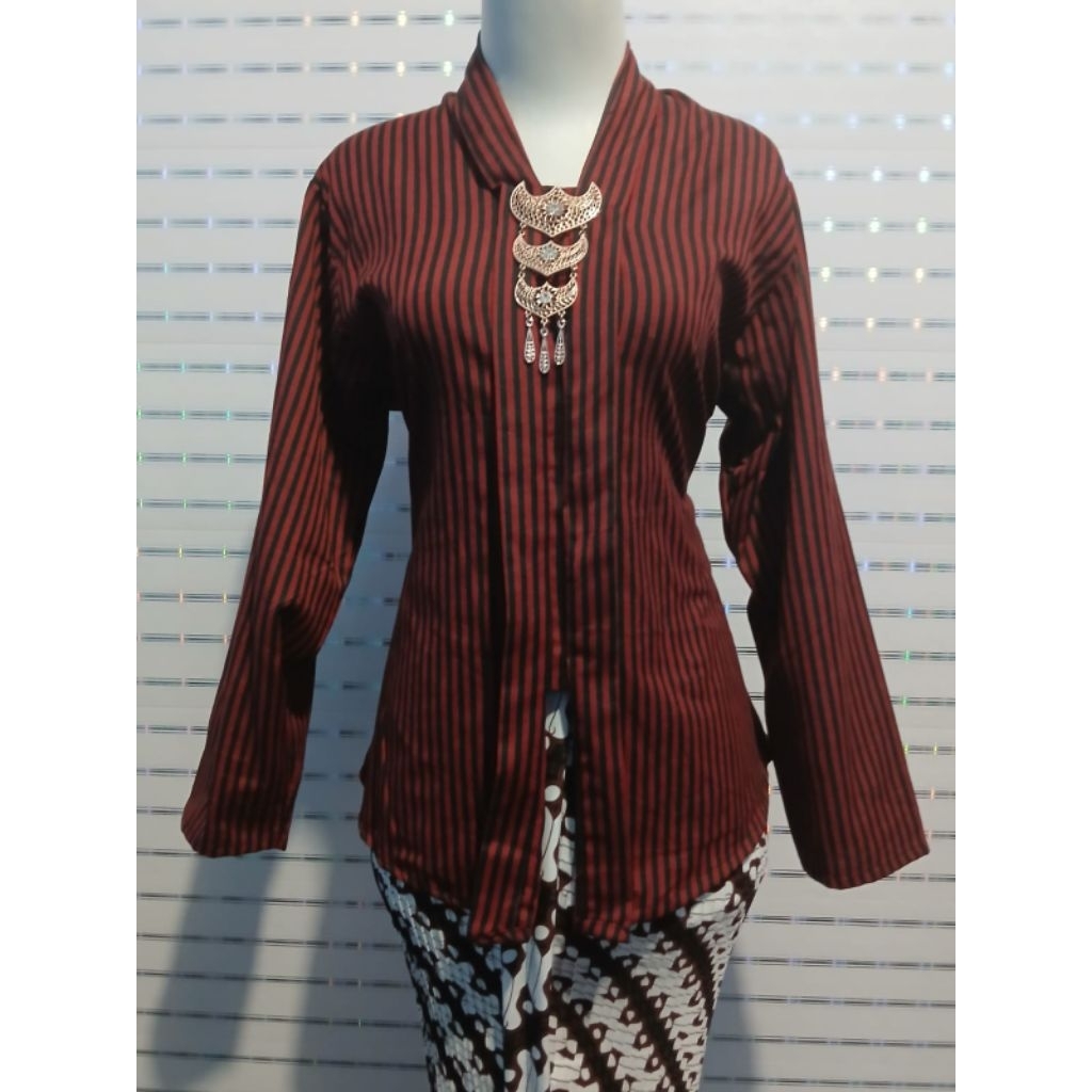 atasan kebaya lurik kartini/encim wanita dewasa