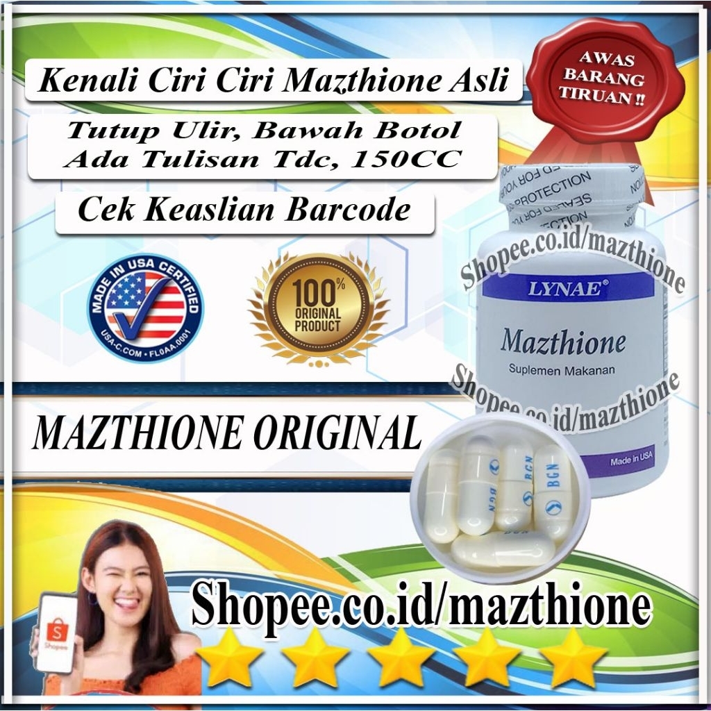 Logo BGN Mazthione || Mazthione Original || Lynae Mazthione - Isi 60 Kapsul
