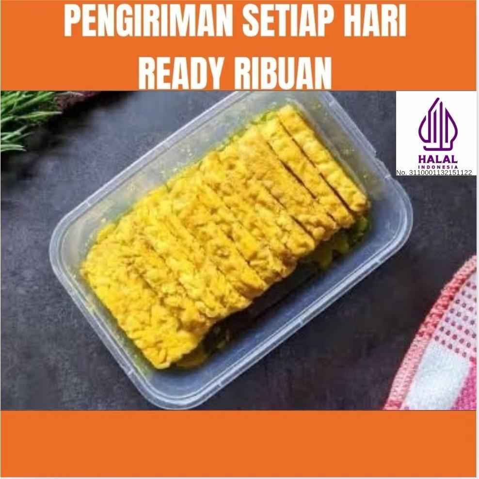 Tempe Ungkep Bumbu Kuning Siap Goreng (10 pcs)
